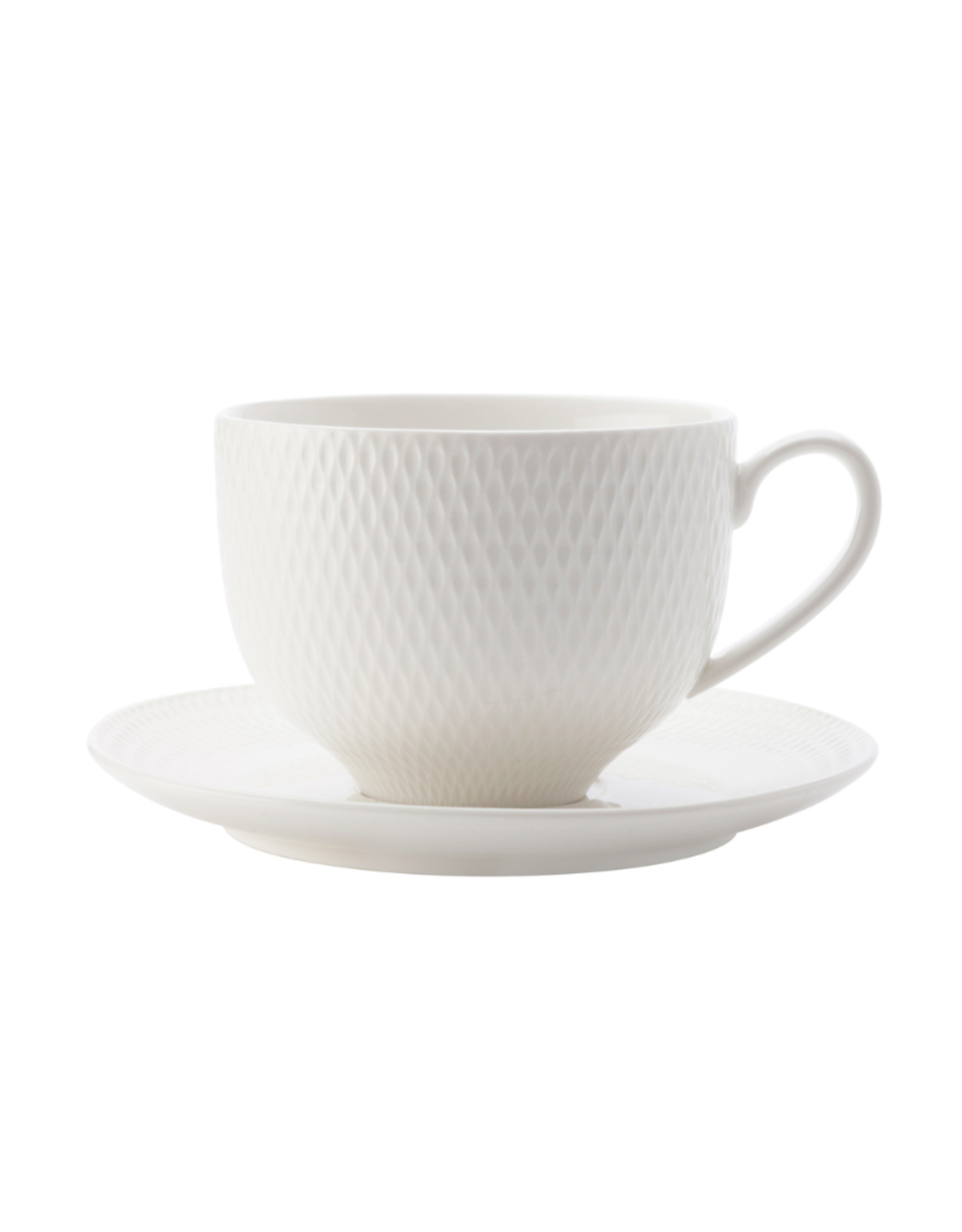 Maxwell Williams Tasse avec soucoupe 'Diamond' 220ml