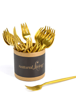 Petite fourchette à hors d'oeuvre or
