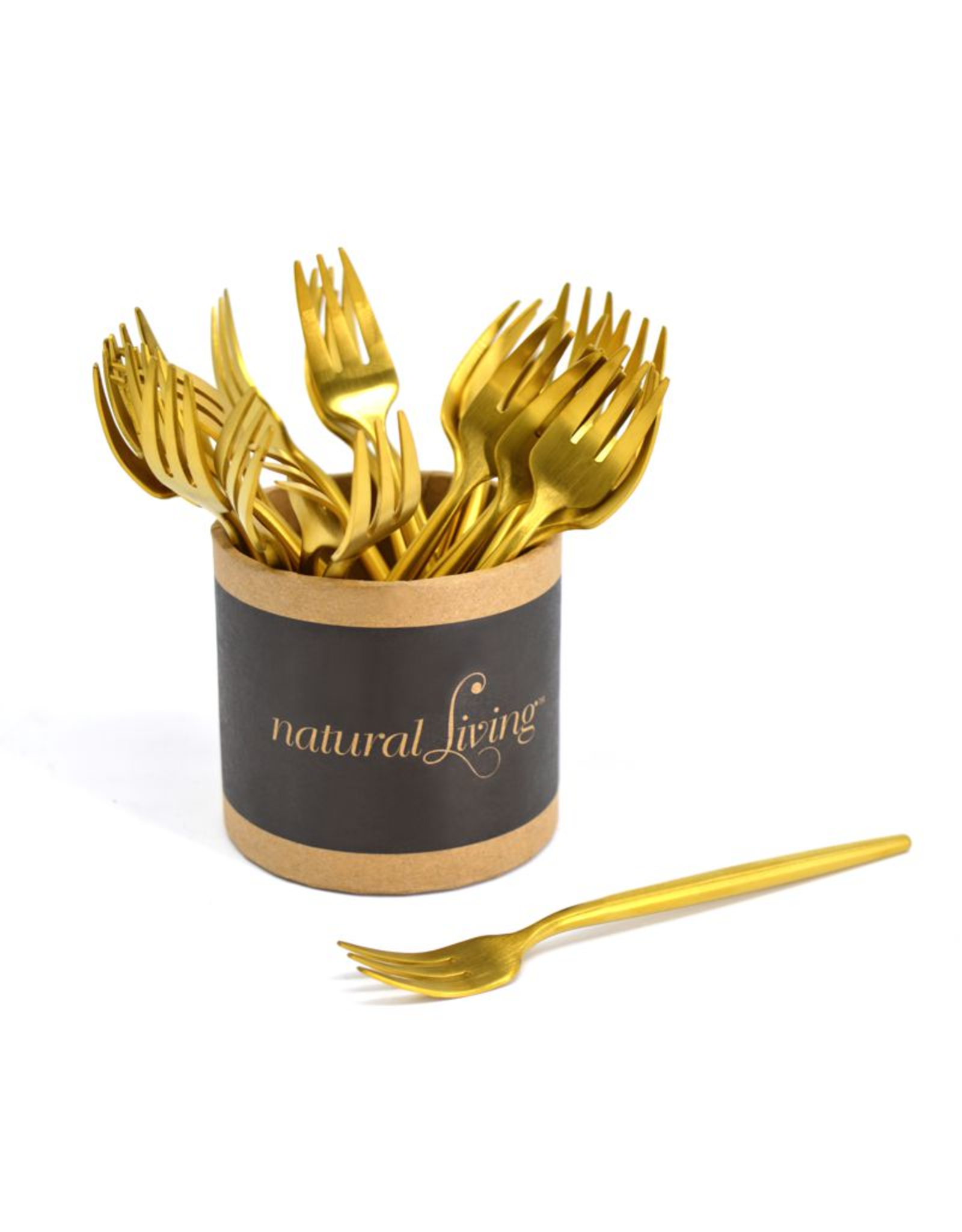 Petite fourchette à hors d'oeuvre or
