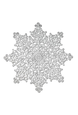 Napperon flocon argent