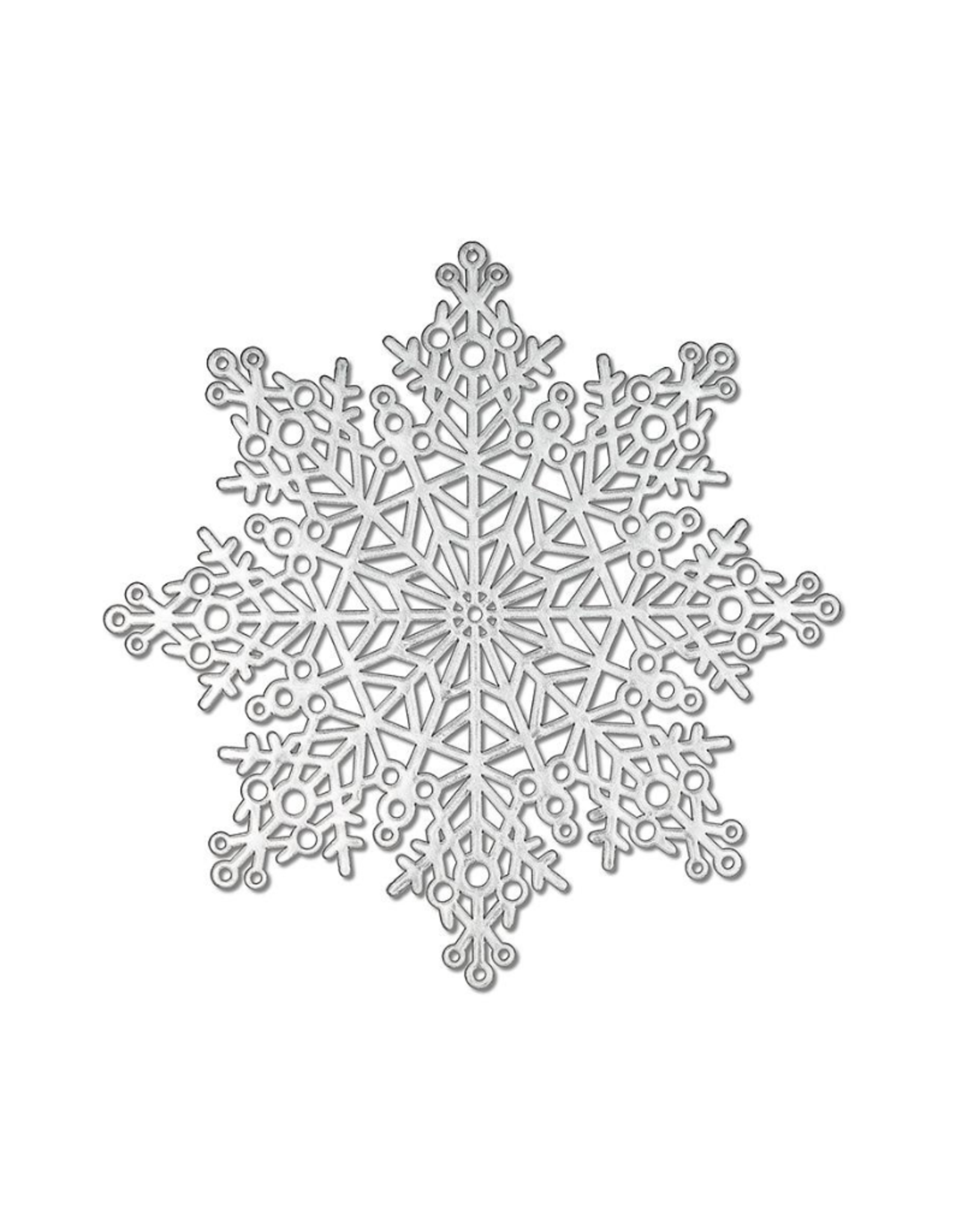 Napperon flocon argent