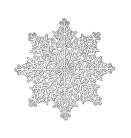 Napperon flocon argent