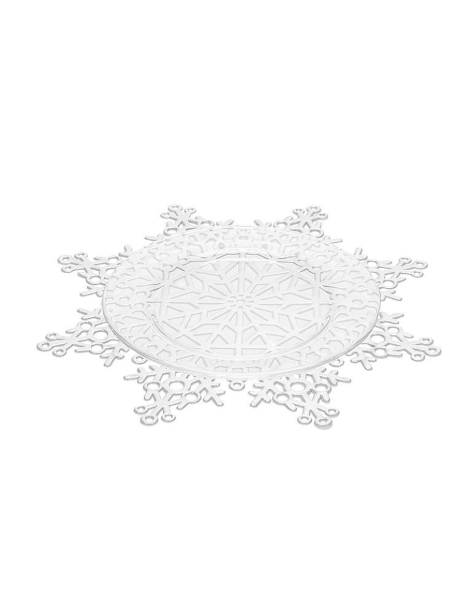 Napperon flocon argent