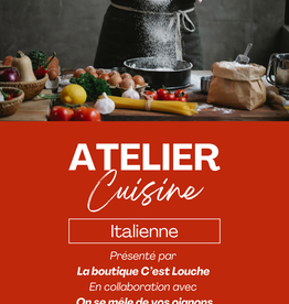 Atelier culinaire - Saveurs d'italie
