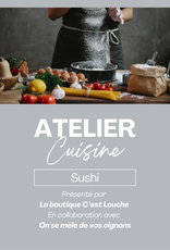 Atelier culinaire - Maîtrisez l'art du sushi maison 23 septembre 2025 18h