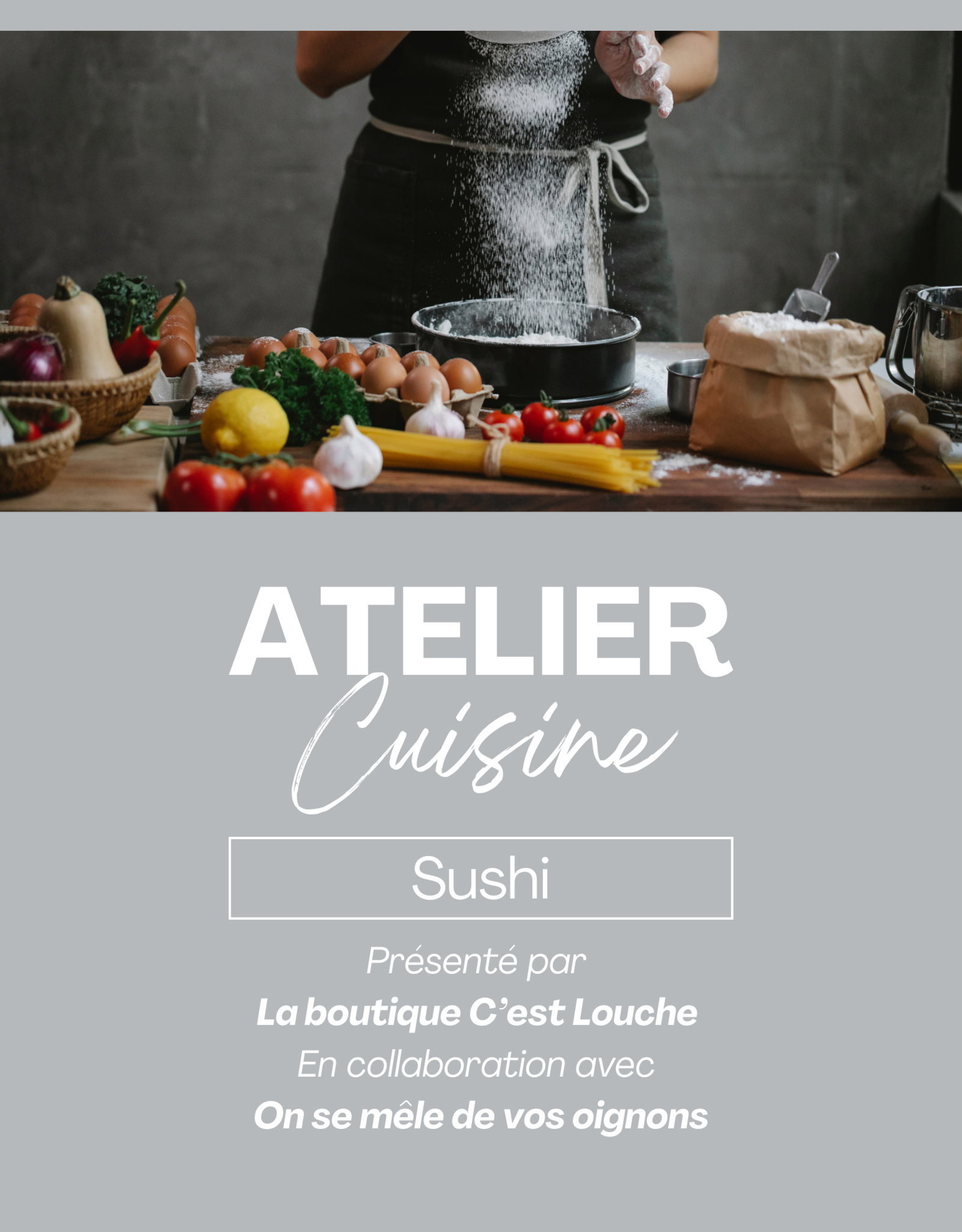Atelier culinaire - Maîtrisez l'art du sushi maison 23 septembre 2025 18h
