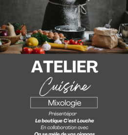 Atelier sur les bases de la mixologie 5 mai à 18h