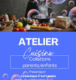 Atelier collations parent-enfant le 24 octobre de 10h à midi