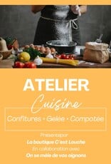 Atelier culinaire - Confitures, gelées et compotées maison 25 novembre 18h