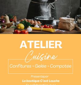 Atelier culinaire - Confitures, gelées et compotées maison 25 novembre 18h