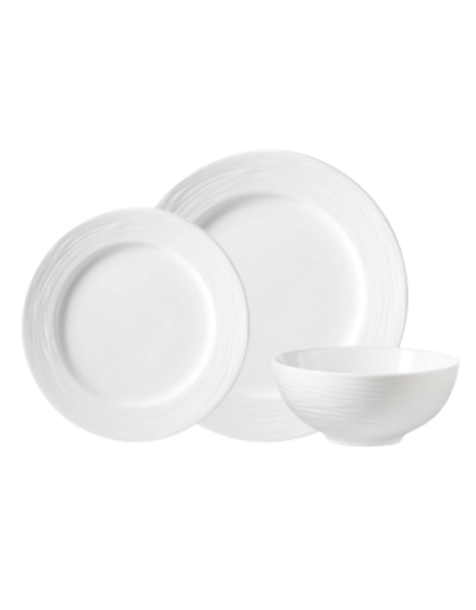 Ens. de vaisselle 12 pièces en porcelaine Wave