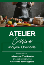 Atelier culinaire Moyen-Orient le 2 décembre 18h