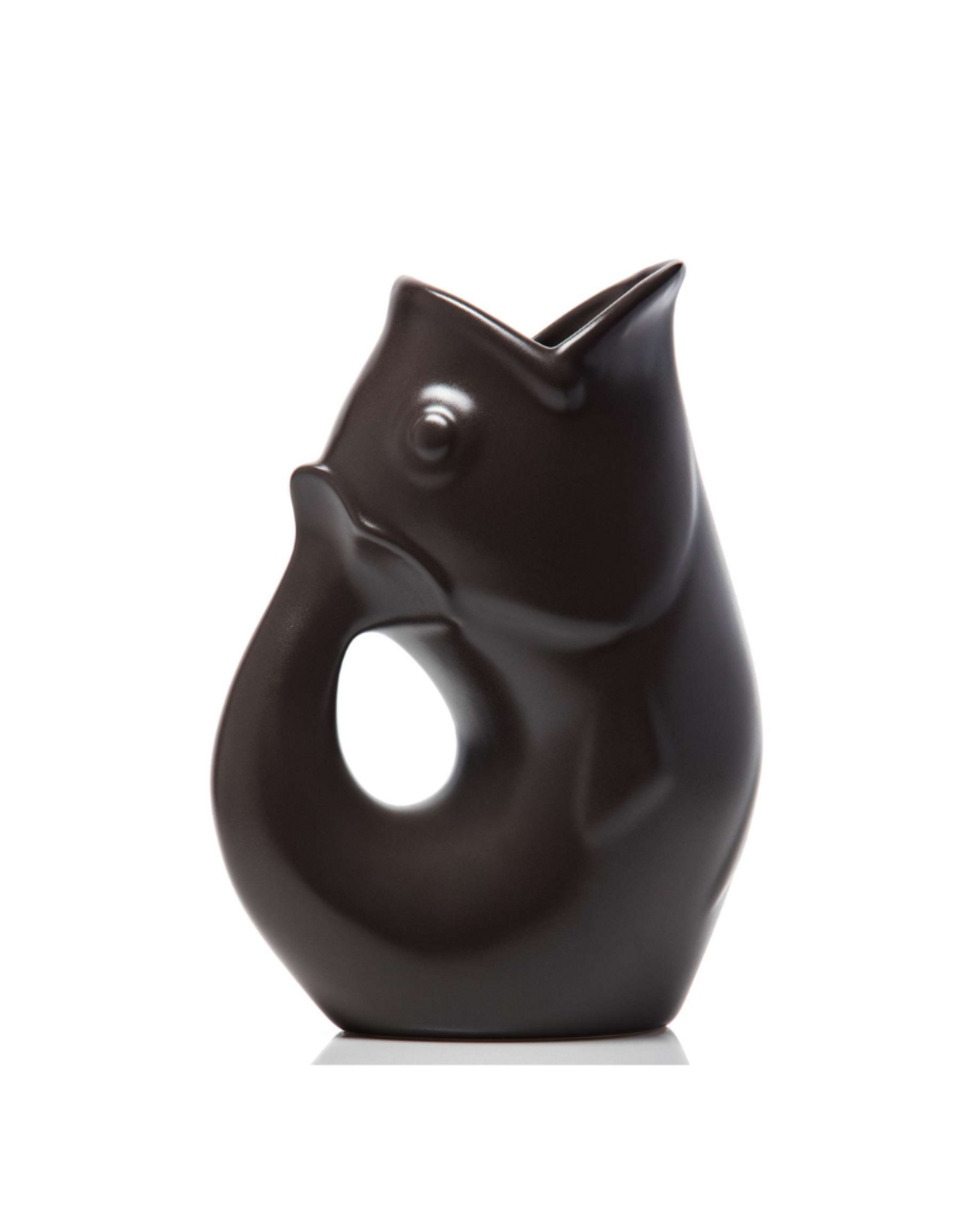 Gurgle Pot Pichet en céramique Gurgle Pot noir mât 42oz