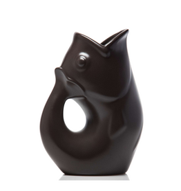 Gurgle Pot Pichet en céramique Gurgle Pot noir mât 42oz