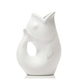 Gurgle Pot Pichet en céramique Gurgle Pot Blanc mât 42oz