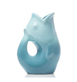 Gurgle Pot Pichet en céramique Gurgle Ombre bleu 42oz