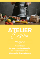 Atelier culinaire végétalien 23 avril à 18h