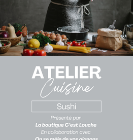 Atelier culinaire - Maîtrisez l'art du sushi maison 3 février 2026 à 18h