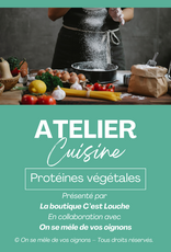 Atelier culinaire - Protéines végétales texturées 27 janvier 18h