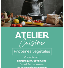 Atelier culinaire - Protéines végétales texturées 24 mars 18h