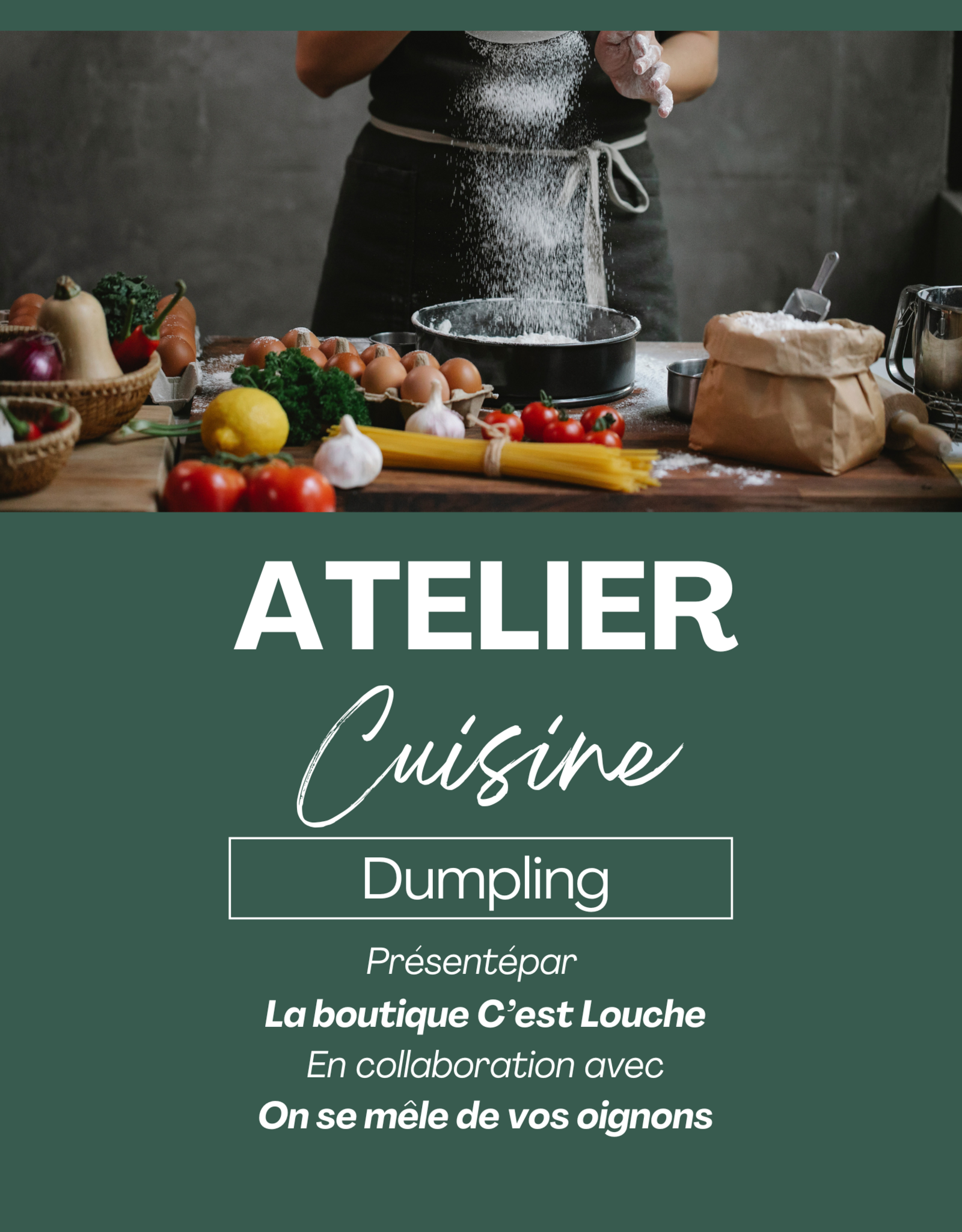 Atelier dumplings – Pliage, saveurs et traditions 17 mars à 18h