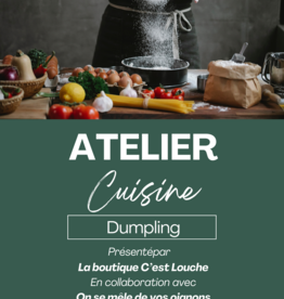 Atelier dumplings – Pliage, saveurs et traditions 17 mars à 18h