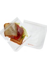 Ensemble de 2 sacs à collation Zip Tuck - Transparent