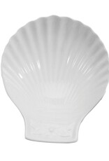 Assiette à coquille St-Jacques BIA - Porcelaine blanche (17 cm)