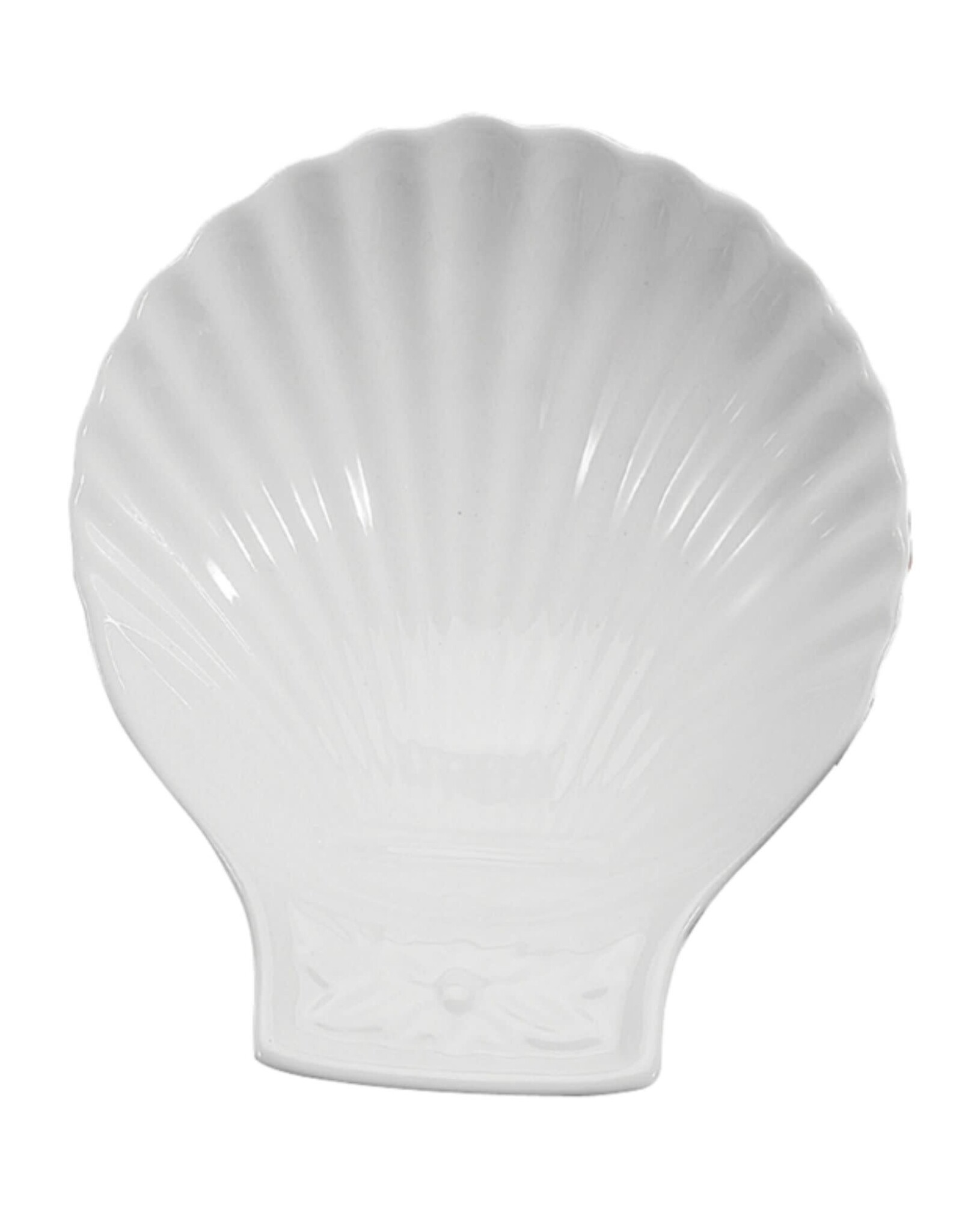 Assiette à coquille St-Jacques BIA - Porcelaine blanche (17 cm)