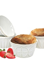 Ramequin en grès lustré Le Petit Four - 225 ml (4 textures assorties)