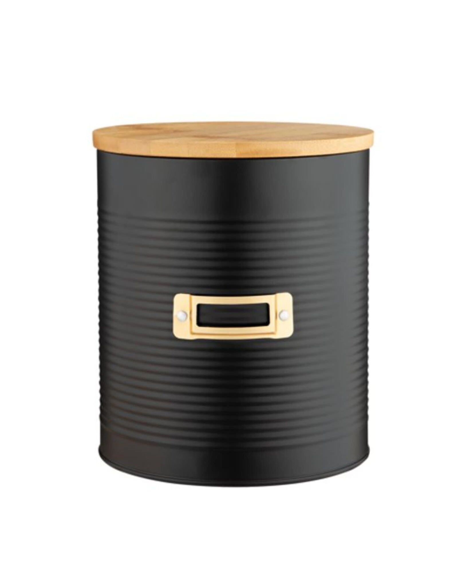 Bac de rangement hermétique OTTO Noir - 3 Litres (Acier & Bambou)