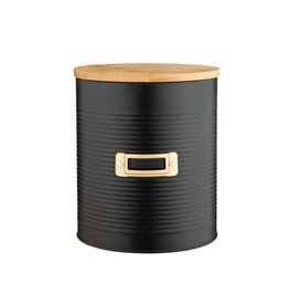 Bac de rangement hermétique OTTO Noir - 3 Litres (Acier & Bambou)