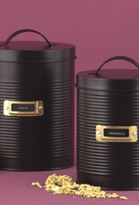 Ensemble de bacs de rangement OTTO Noir Mat - Jeu de 2 (2.4L / 3.5L)