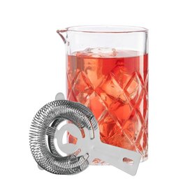 Ensemble de Verre à Mélanger et Tamis de Bar OGGI - 473 ml