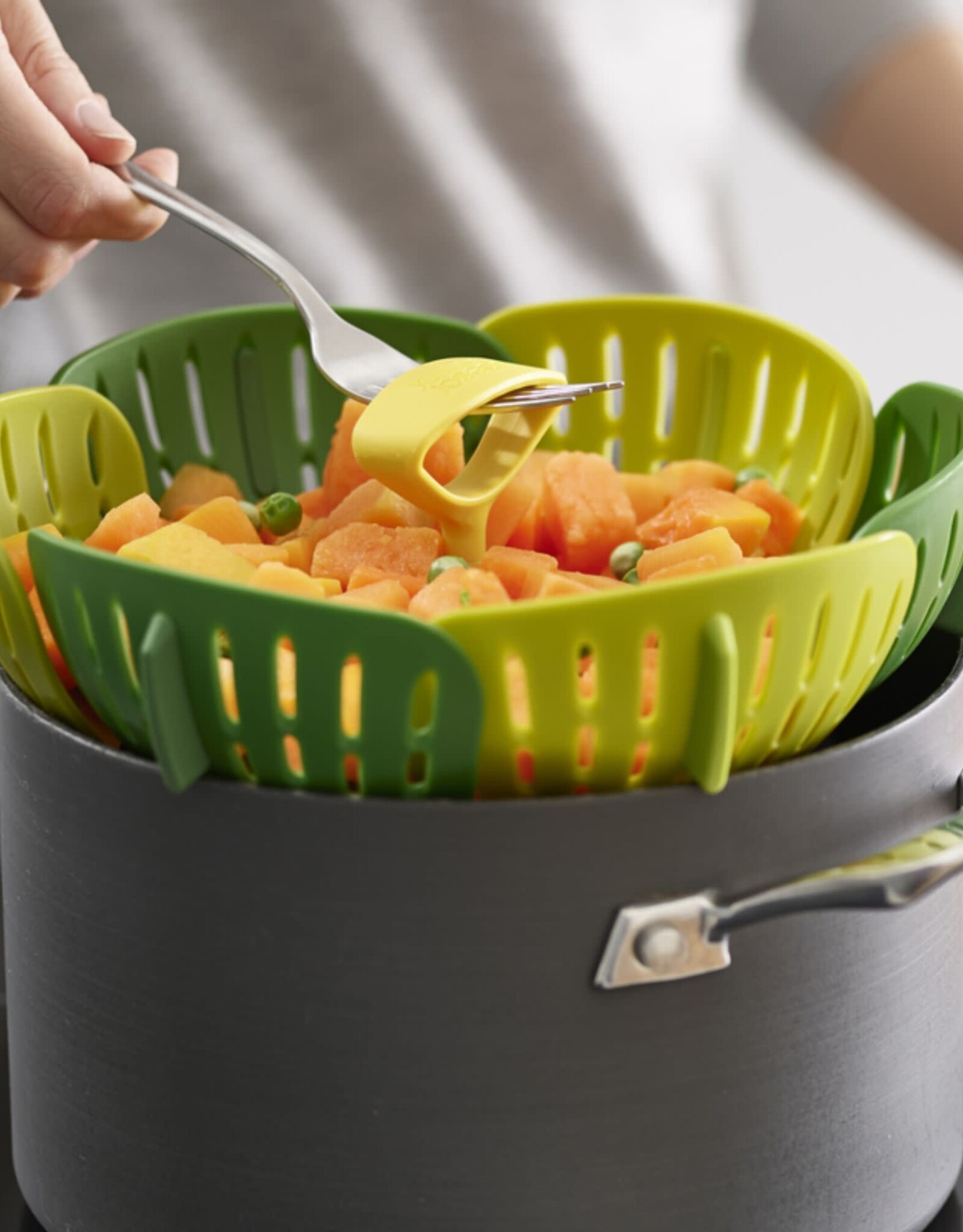 Marguerite pliable Bloom Joseph Joseph - Panier vapeur en silicone (16 cm)