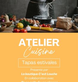 Atelier culinaire - Tapas estivales le 28 mai 18h