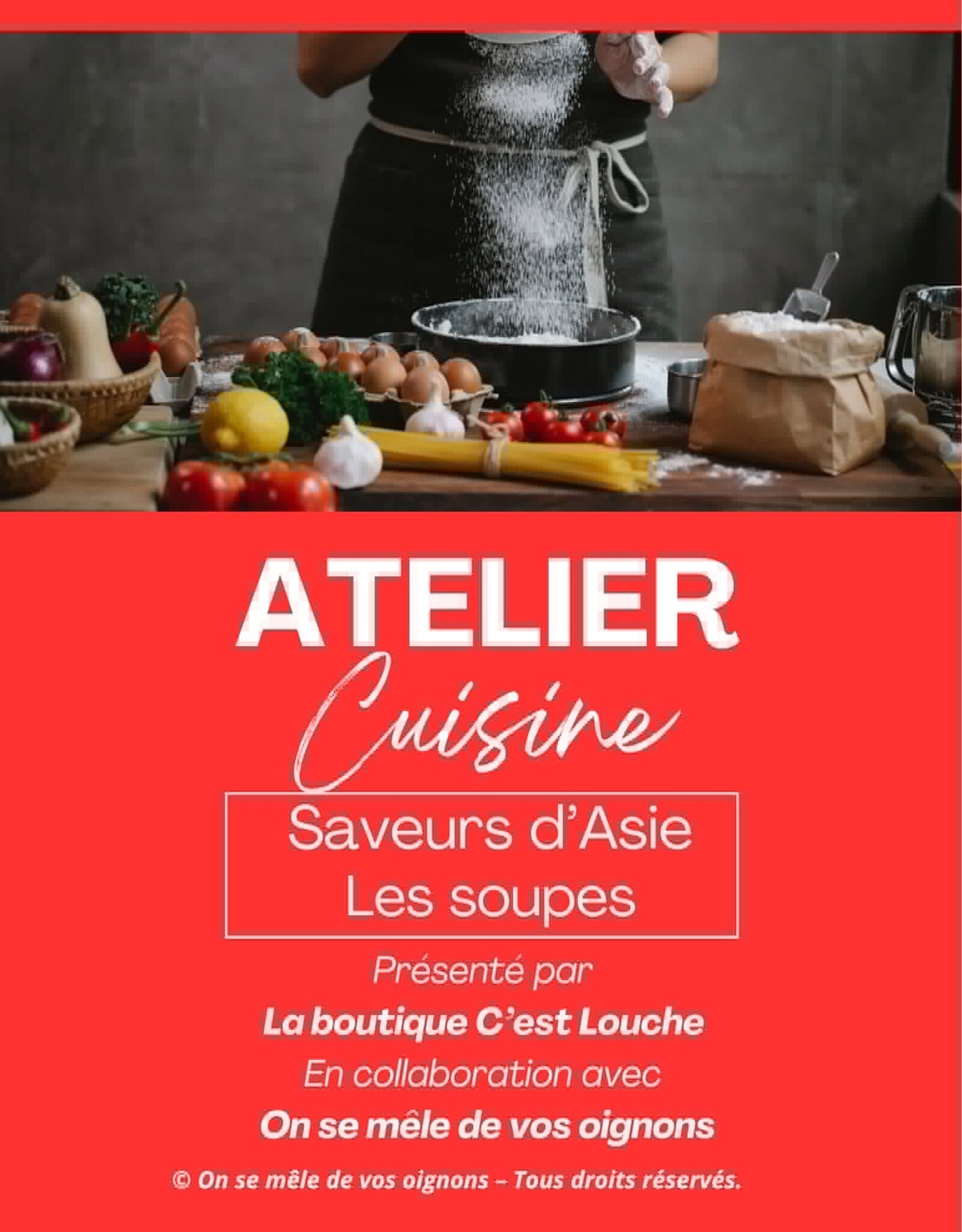 Atelier culinaire - Saveurs d'Asie - Les soupes 11 juin 18h