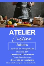 Atelier culinaire - Salades, sauces et vinaigrettes 4 juin 18h