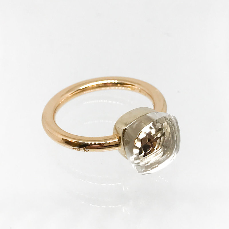 POMELLATO White Topaz Nudo Ring