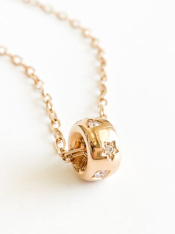 POMELLATO Rose Gold and Diamond Iconica Pendant Necklace