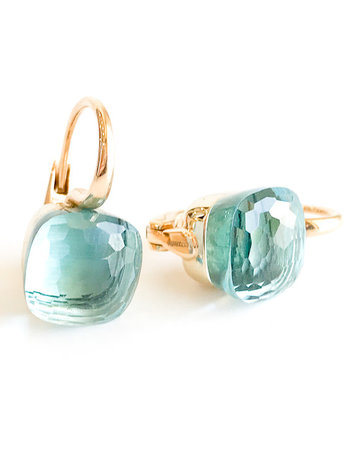 POMELLATO Blue Topaz Nudo Earrings