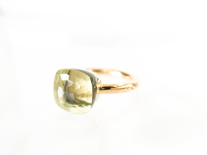 POMELLATO Lemon Quartz Nudo Ring