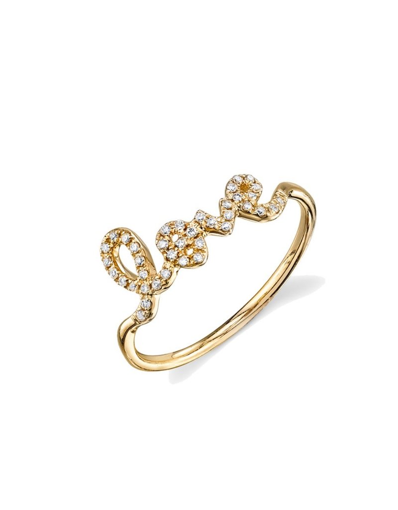 SYDNEY EVAN Diamond Love Ring - Size 7