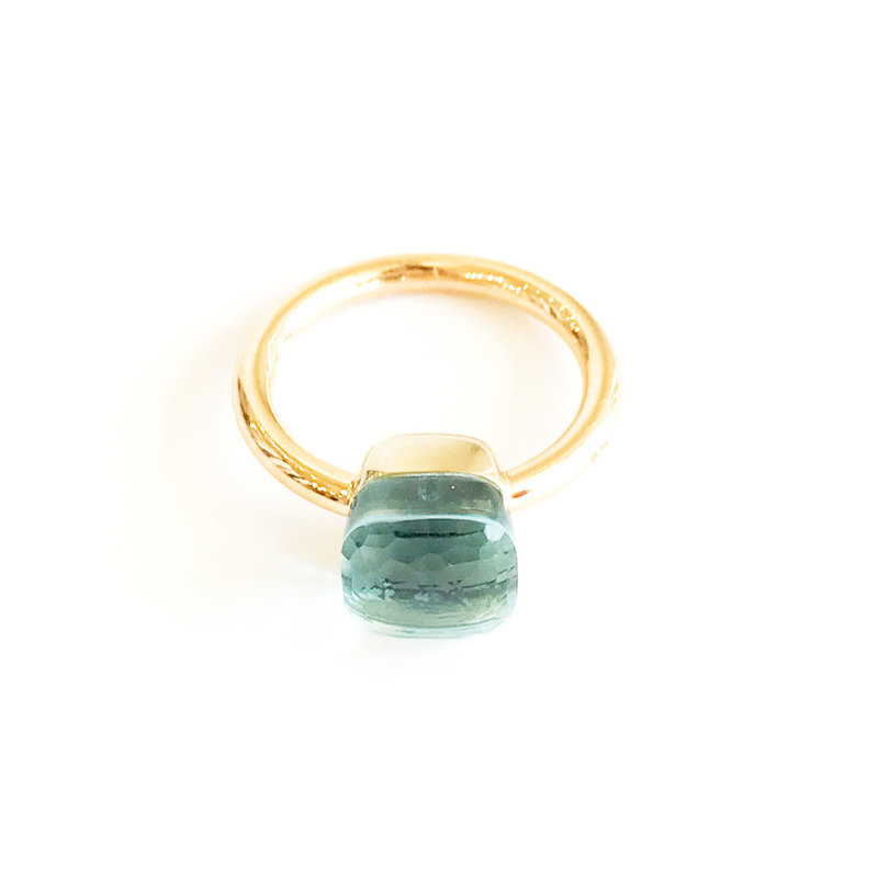 POMELLATO Petit Nudo Blue Topaz Ring