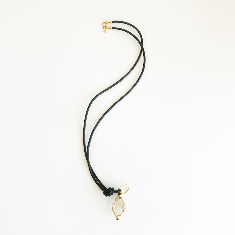 TEMPLE ST CLAIR Black Leather Cord