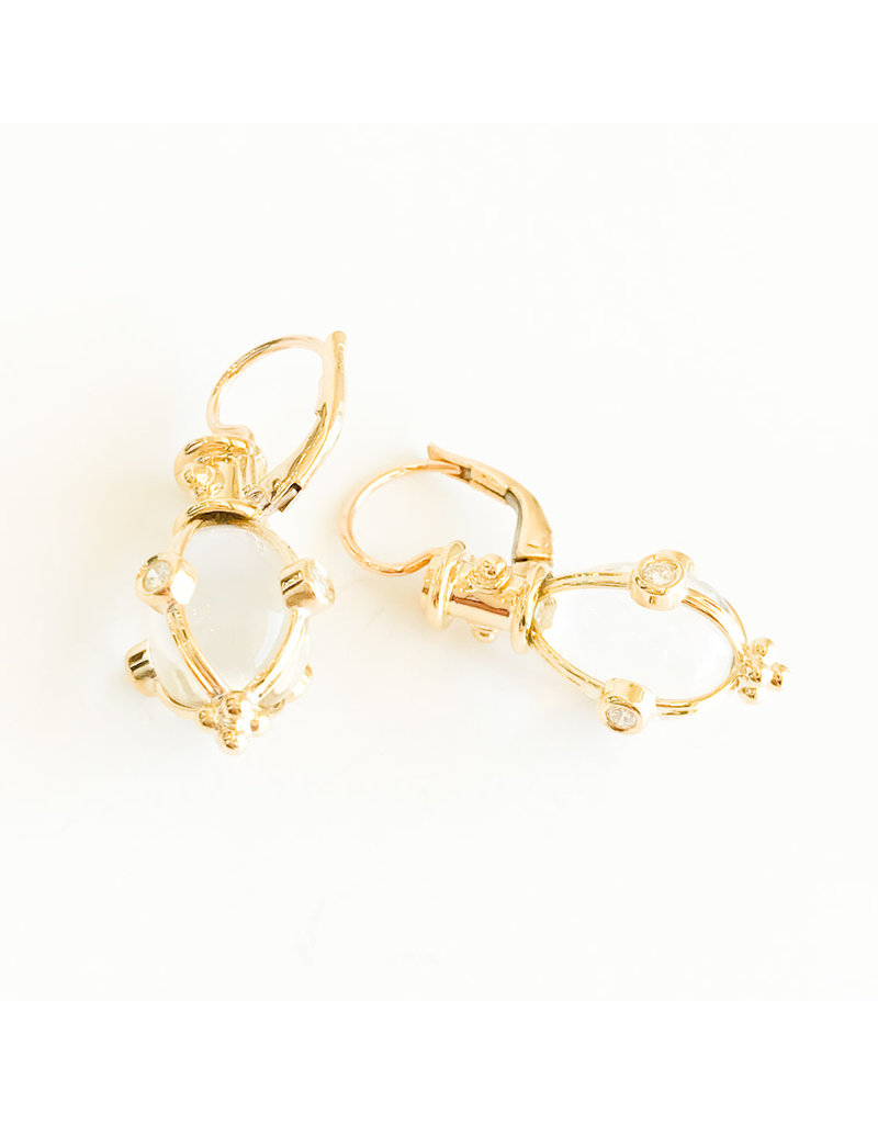 Kiki | Temple St Clair | Crystal Amulet Earring - Kiki