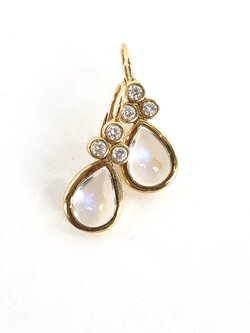 TEMPLE ST CLAIR Classic Blue Moonstone Pear Earring