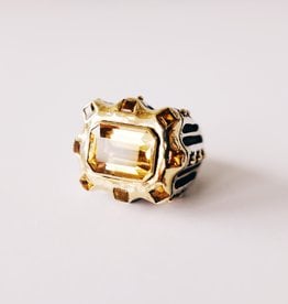 DIAN MALOUF Gold and Citrine Ring