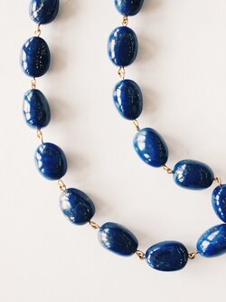 ME & RO 18K Lapis Baroque Chain Necklace
