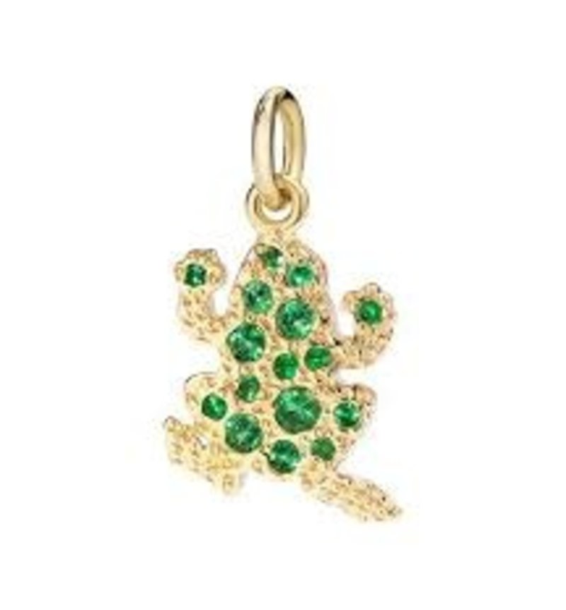 DODO Tsavorite Frog Charm